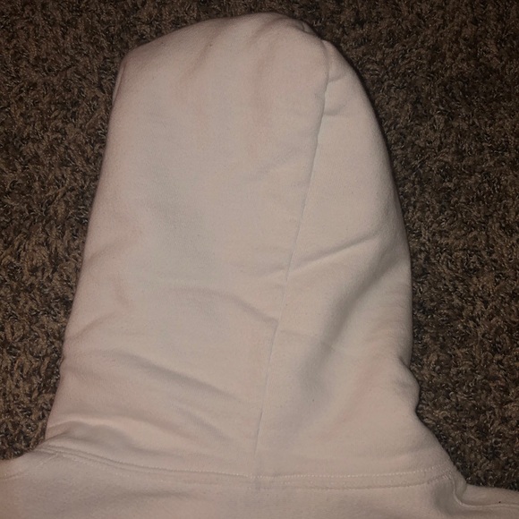 GIRLS MEDIUM WHITE CHAMPION HOODIE - Picture 7 of 7